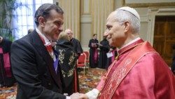 Leon XIV și ambasadorul George Bologan