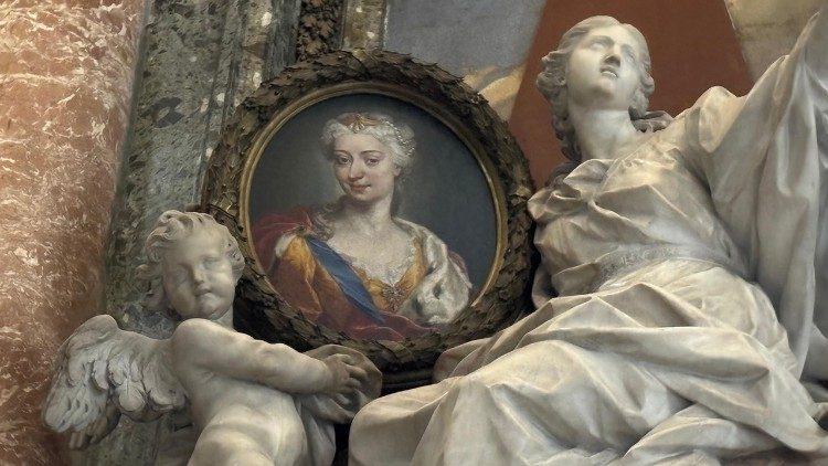 Mozaika Marii Klementyny Sobieskiej w Bazylice św. Piotra