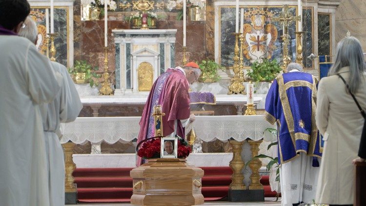 Cardinal Parolin celebrates the funeral Mass for Angelo Gugel