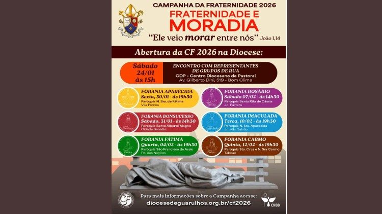 2026.01.26 Diocese de Guarulhos  Campanha da Fraternidade de 2026.