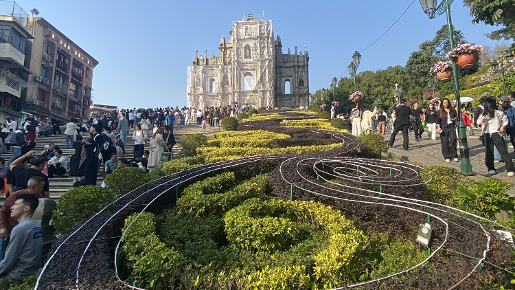 Jėzuitų statytos Šv. Pauliaus bažnyčios (XVII a.) fasadas Makao  