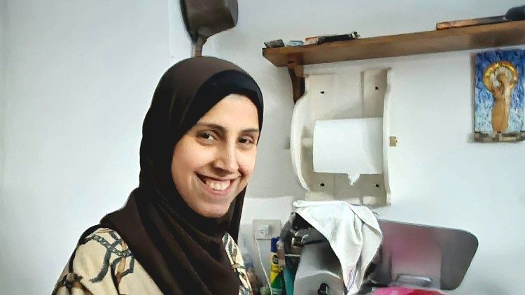 Una madre proveniente da Gaza