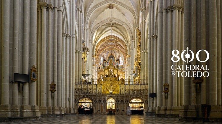 L'intérieur de la cathédrale de Tolède, qui célèbre ses 800 ans. 