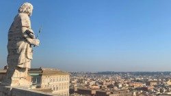 La terrazza sopra la Basilica di San Pietro