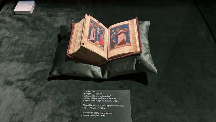 Uno dei libri d'ore prestati dalla Biblioteca Apostolica Vaticana