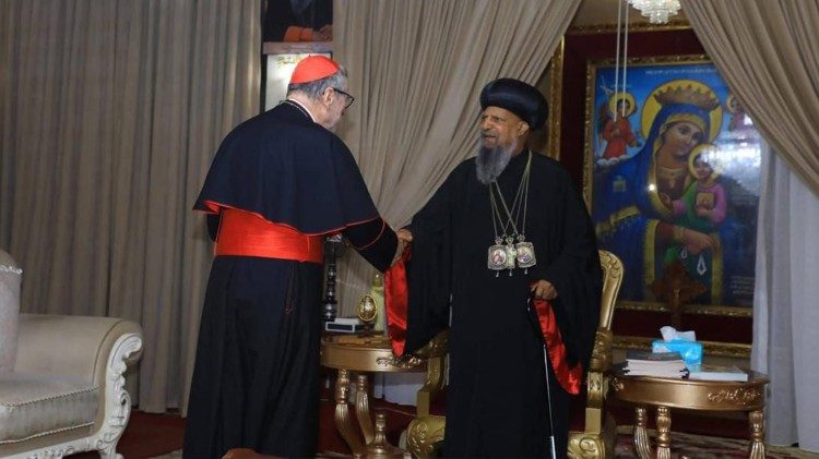 2026.06.04Kardinali Gugerotti alikutana na Patriaki wa Ethiopia  Abune Matias.