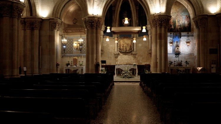 Die Krypta der Kirche