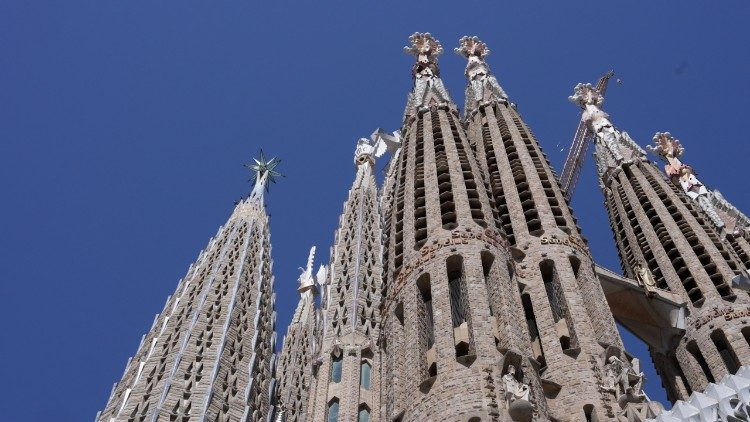 Les tours de la Sagrada Familia, à Barcelone. 