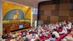 L'aula magna della Lateranense durante il convegno