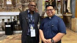 Fr. Paul Samasumo (left) and Fr. Dennis Pineda (right)