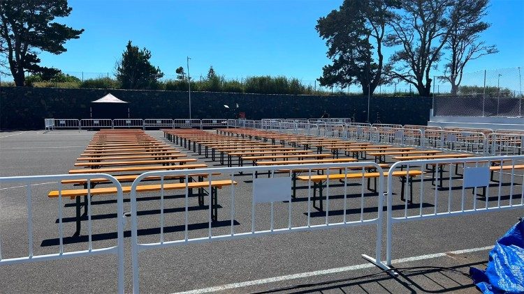 Vue du centre d'accueil pour migrants ''Las Raices'' &agrave; Tenerife 