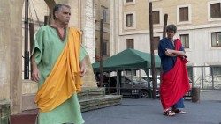 2026.06.16 Prove dello spettacolo "Pietro e Paolo a Roma" in Piazza Santa Marta, Città del Vaticano