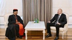 Il cardinale George Jacob Koovakad incontra il presidente della Repubblica di Azerbaigian, Ilham Aliyev