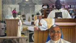 Das Evangelium wird im Juli von Kirchenleuten aus Nigeria ausgelegt: P. Obiora Ike, P. Christian Anieke, Sr. Mary Sylvia Nwachukwu