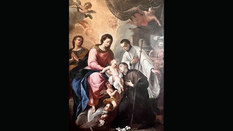 Najświętsza Maryja Panna, św. Stanisław Kostka i św. Alojzy Gonzaga, Kościół Nawiedzenia NMP w Trokach, XVIII w. 