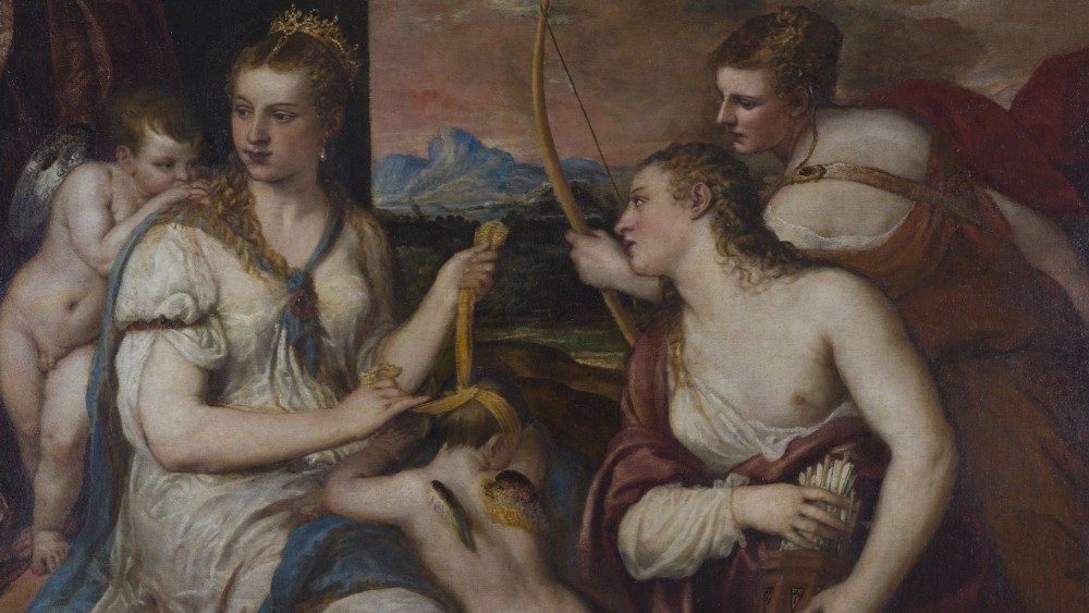 Tiziano, Venere che benda Amore, Galleria Borghese, ph. Mauro Coen, ©Galleria Borghese.