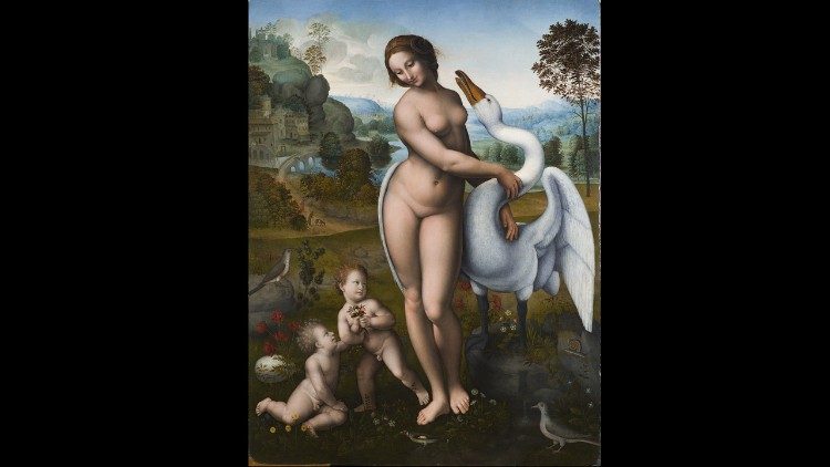 Copia da Leonardo da Vinci, Leda, Galleria Borghese, Roma &copy; Galleria Borghese