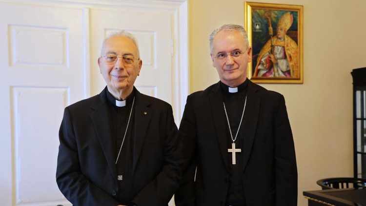 Prefekt Vrhovnog suda Apostolske signature i zagrebački nadbiskup (Foto: TUZGN)