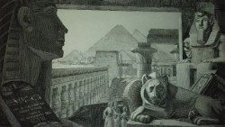 Frontespizio per il progetto della pubblicazione della Spedizione Romana in Egitto di Papa Gregorio XVI