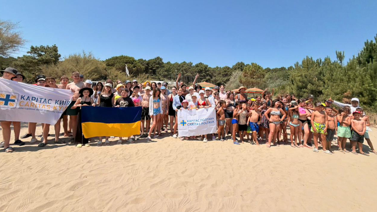 I ragazzi ucraini arrivati in Italia con il progetto di Caritas italiana '&Egrave; pi&ugrave; bello insieme'