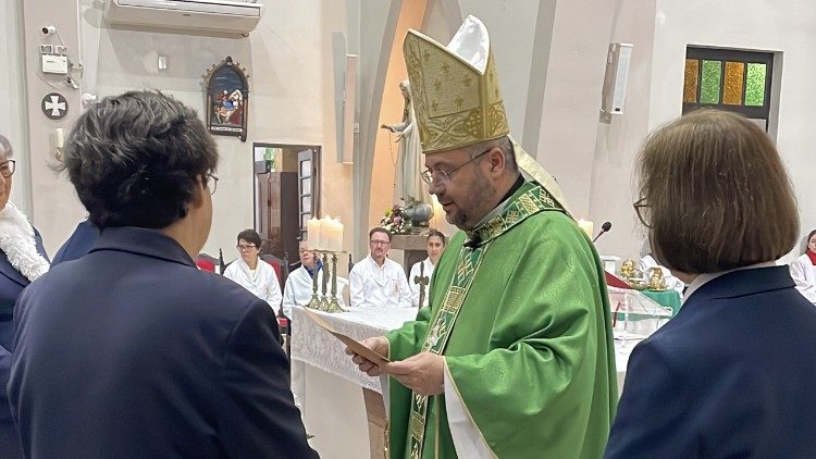 Celebra&ccedil;&atilde;o presidida pelo bispo da Diocese de Rio do Sul, dom Adalberto Donadelli J&uacute;nior, 