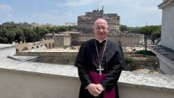 2026.06.29 Askofu Mkuu Westminster, Richard Moth, alipokea pallium kutoka kwa Papa Leo XIV Juni 29, 2026.