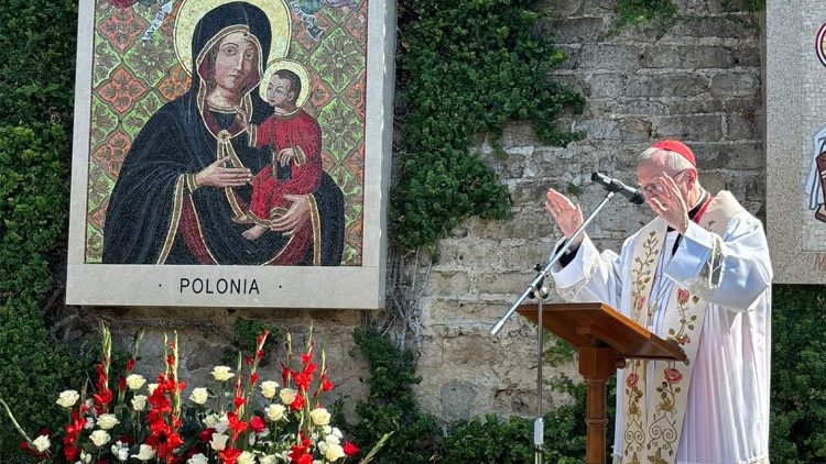 Getšvaldes Dievmātes mozaīkas atklāšanas ceremonija