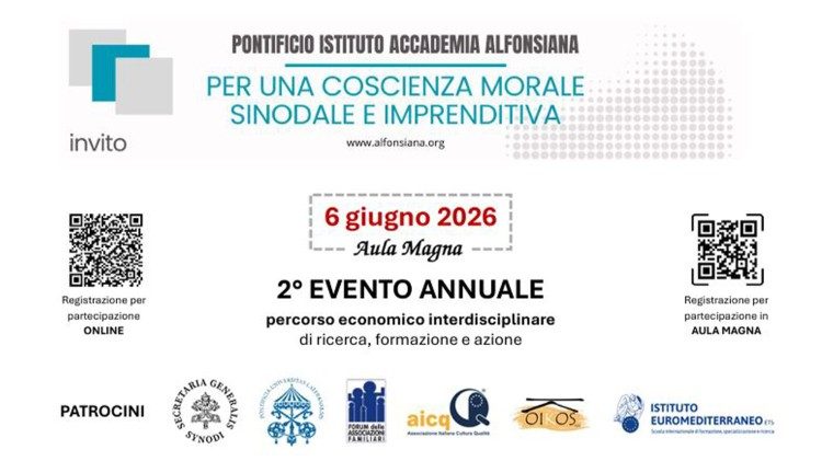 La locandina dell'incontro all'Accademia Alfonsiana