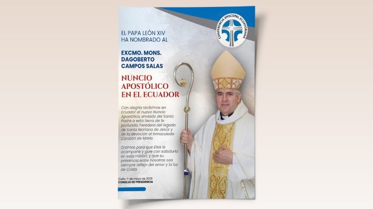 2026.05.01 Nuovo nunzio apostolico in Ecuador, mons. Dagoberto Campos Sala