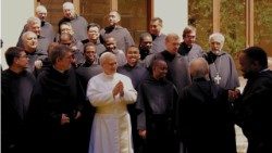 Leone XIV con i confratelli agostiniani, foto Ordine di Sant'Agostino