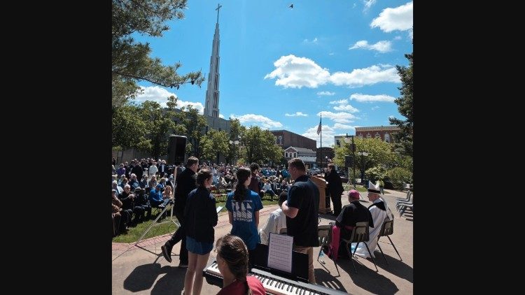 The event at St. Boniface Church announcing the launch of the Shrine 