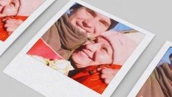 Lyubov in una foto con il suo "Sashunia", il figlio Oleksandr morto al fronte nel 2024