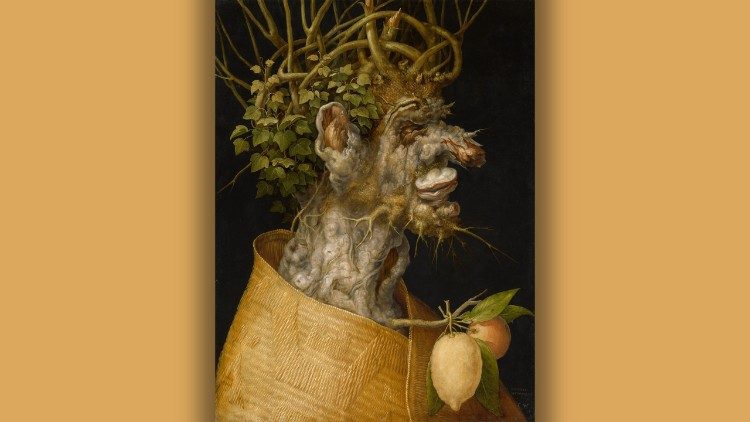 Giuseppe Arcimboldo L’inverno 1563 Olio su tavola &copy; KHM-Museumsverband