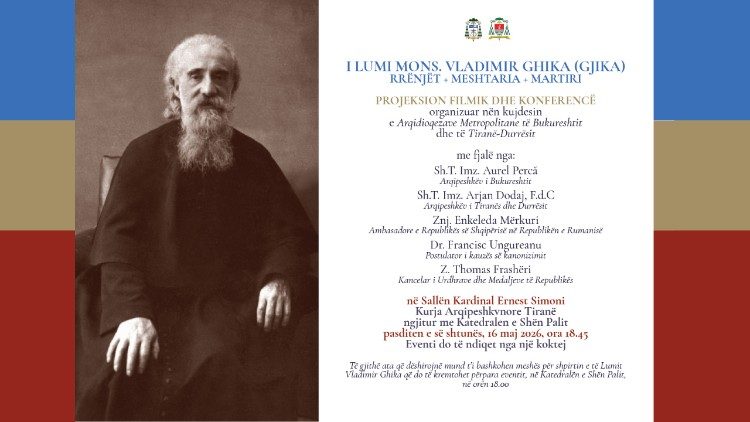 2026.05.12 Locandina Simposio Tirana Mons. Vladimir Ghika