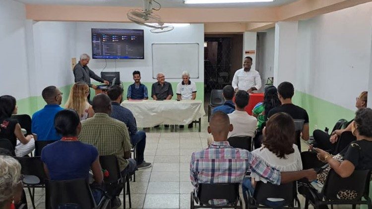 S&eacute;ance de formation au Centre LaSalle, &agrave; Cuba.