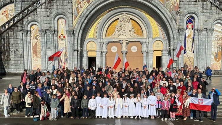 Uczestnicy 149. europejskiej pielgrzymki polonijnej do Lourdes