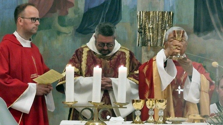 Mši svatou ke cti sv. Jana Nepomuck&eacute;ho sloužil tentokr&aacute;t prefekt Dikasteria pro kl&eacute;rus, korejsk&yacute; kardin&aacute;l Lazzaro You Heung-sik