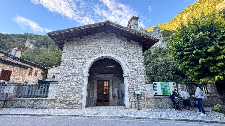 A casa onde Santa Rita viveu como esposa, m&atilde;e e vi&uacute;va em Roccaporena, antes de ir ao convento