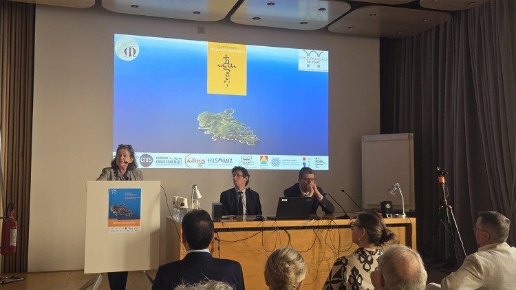 Inaugurazione della mostra all’&Eacute;cole fran&ccedil;aise de Rome. 