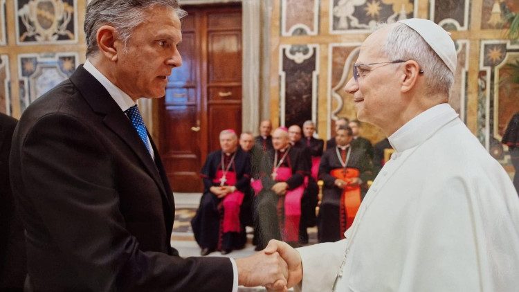 Di Iorio con Papa Leone XIV
