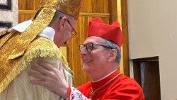 Kard. Gugerotti i patriarcha Bagdadu Chaldejczyków Polis III Nona podczas intronizacji