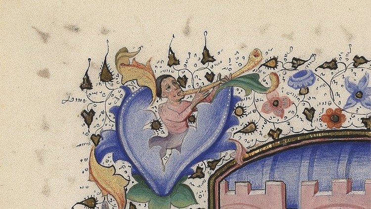 Libro de horas Biblioteca Apost&oacute;lica Vaticana, Ott. lat. 2919 Flandes, siglo XV (187 x 134 mm) - detalle