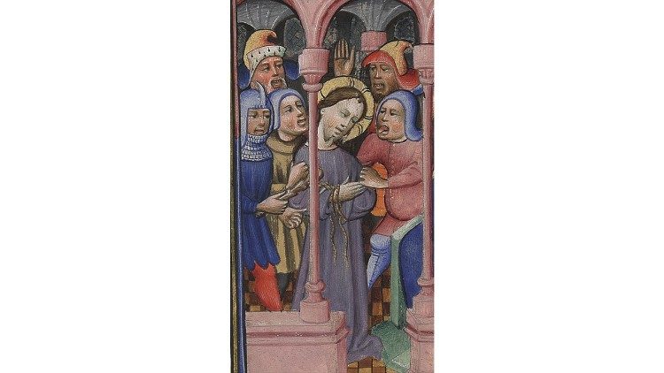 Libro de horas Biblioteca Apost&oacute;lica Vaticana, Ott. lat. 2919 Flandes, siglo XV (187 x 134 mm) - detalle