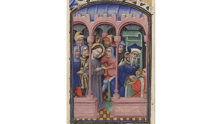  Flagelaci&oacute;n, Libro de Horas, Biblioteca Apost&oacute;lica Vaticana, oct. 2919, Flandes, siglo XV (187 x 134 mm) - detalle 