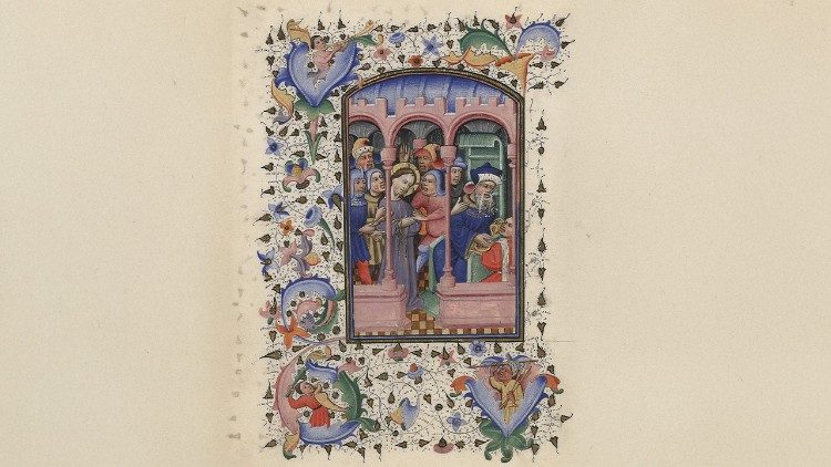  Libro de horas Biblioteca Apost&oacute;lica Vaticana, Ott. lat. 2919 Flandes, siglo XV (187 x 134 mm); f 16