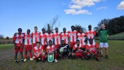 A sport-pasztorációs kupa egyik csapata Bodon Péterrel