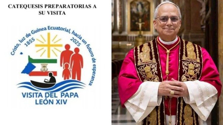  Guinée équatoriale dévoile le logo de la visite du Pape Léon XIV.