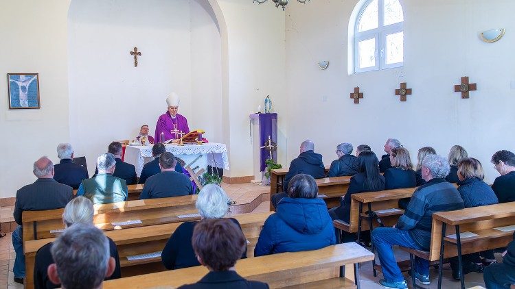 Misa zadušnica za identificirane žrtve iz masovne grobnice u Novom Selu Glinskom (Foto: Sisačka biskupija)