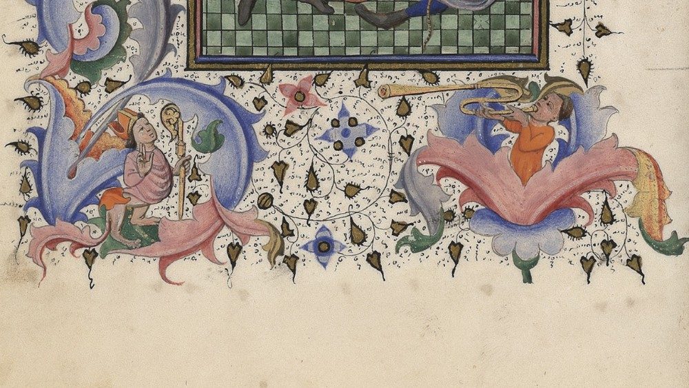 La flagelación, Libro de Horas, Biblioteca Apostólica Vaticana, oct. 2919, Flandes, siglo XV (187 x 134 mm) - detalle 