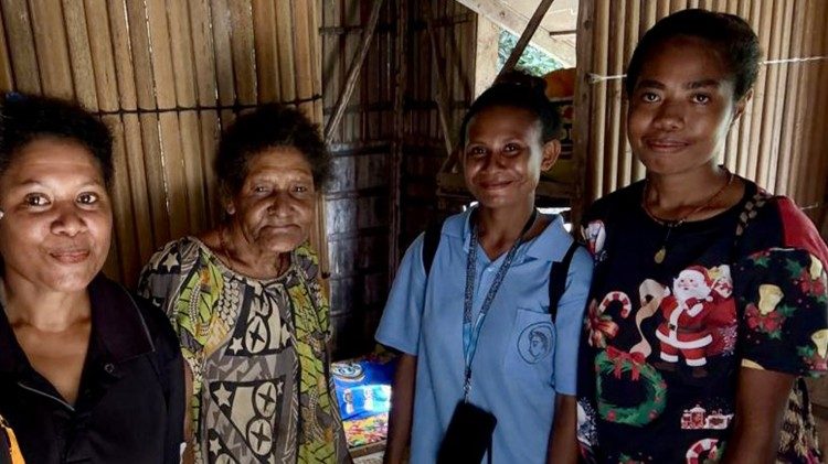 Women from Basilaki Island visiting the sick and elderly 